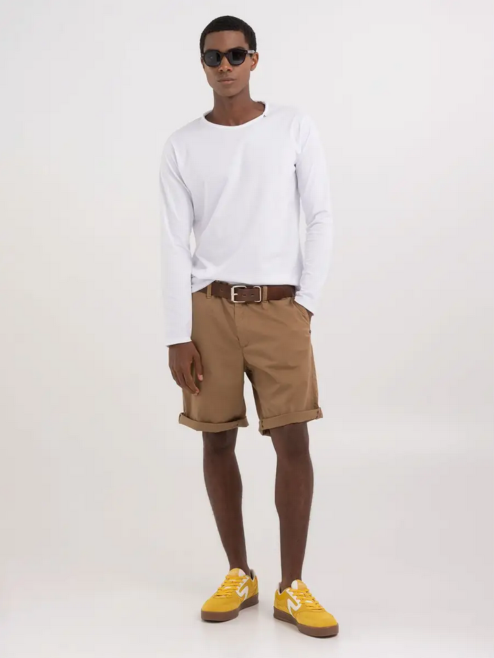 Shorts - Chino Shorts Stretch Gabardine Safari