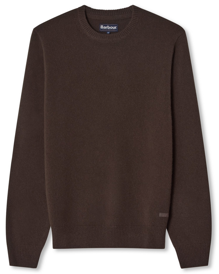 Genser - Essential Patch Crew Neck Sweater Brown