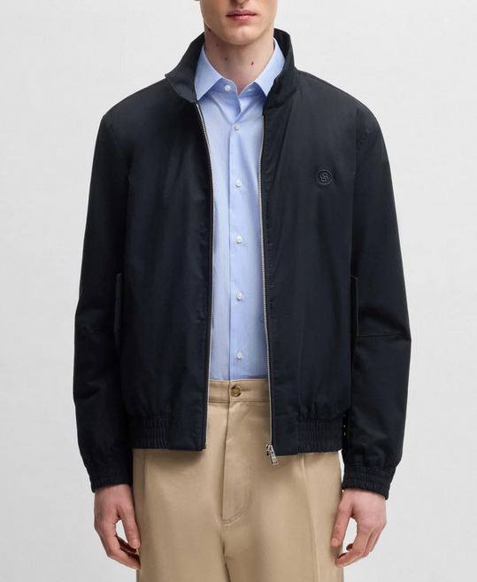 Ytterjakke - Coiner Cotton-Blend Jacket Double B Monogram Dark Blue