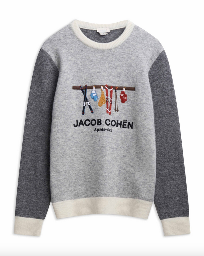 Genser - Apres Ski Girocollo Melange Grey