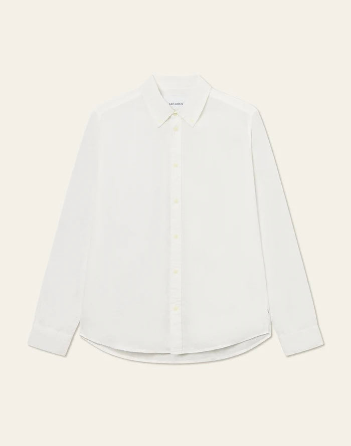 Linskjorte - Kristian Linen B.D Shirt White