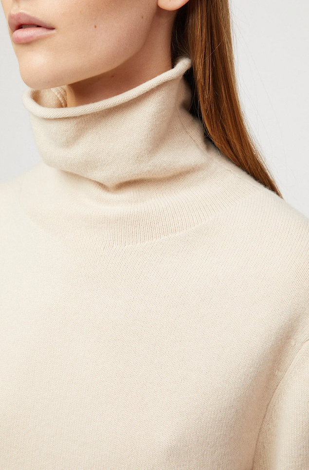 Genser - Margot Turtleneck Tee Buttermilk