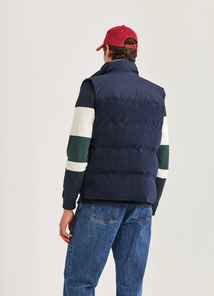 Vest - Catton Puffer Vest Navy
