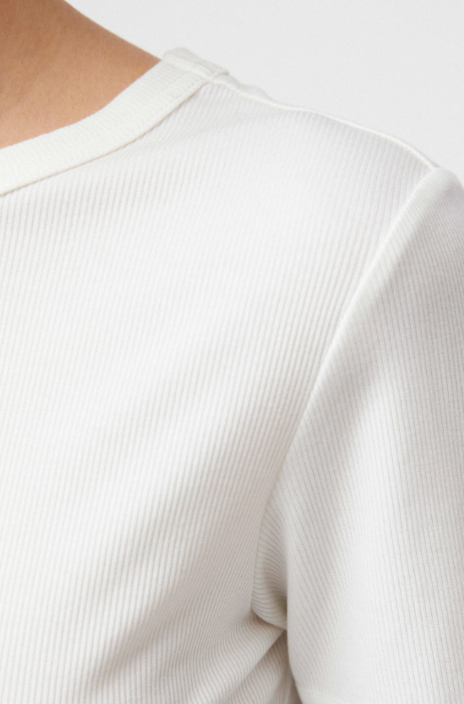 Topp - Riviera Ribbed Long Sleeve Salt