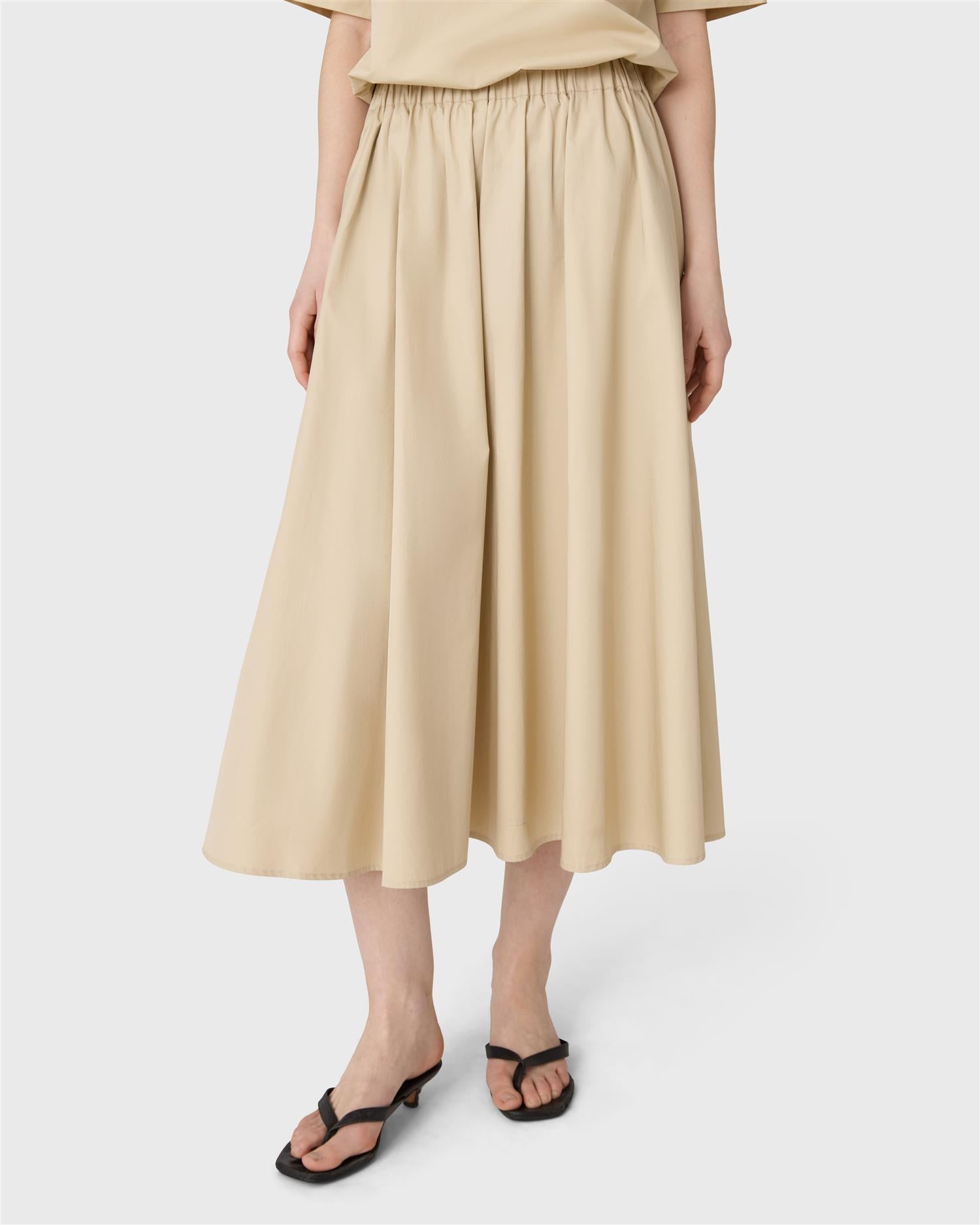 Skjørt - Cleo Cotton Skirt Beige