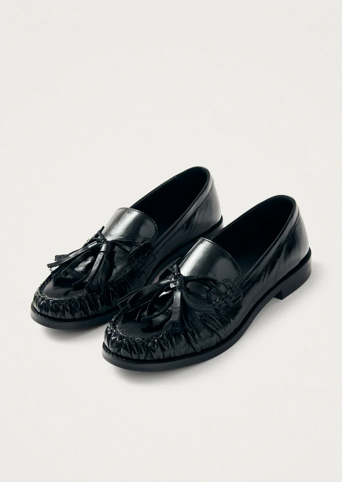 Loafers - Marietta Onix Black Leather Loafers