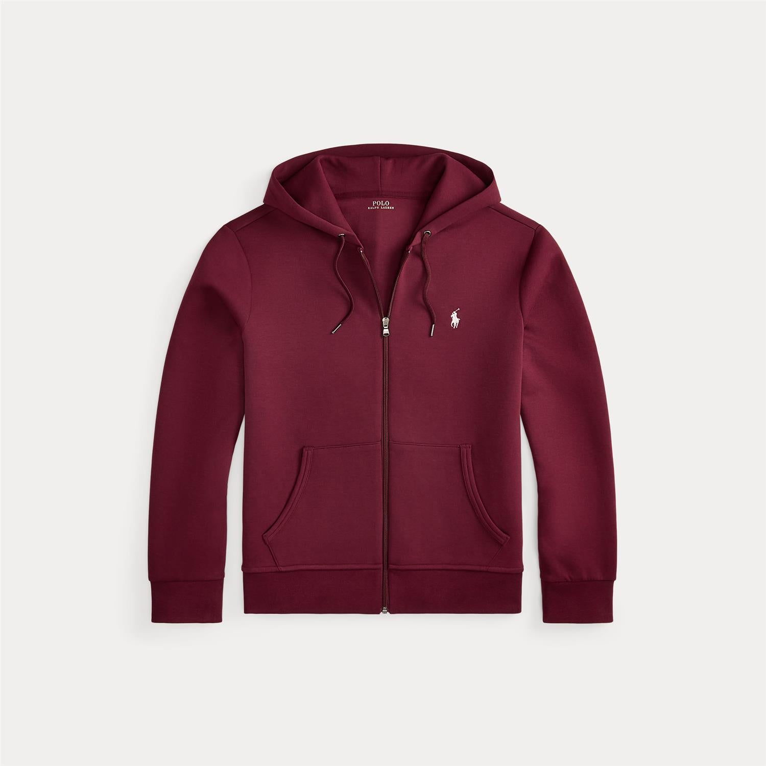 Hettejakke - Double-Knit Full-Zip Hoodie Classic Wine