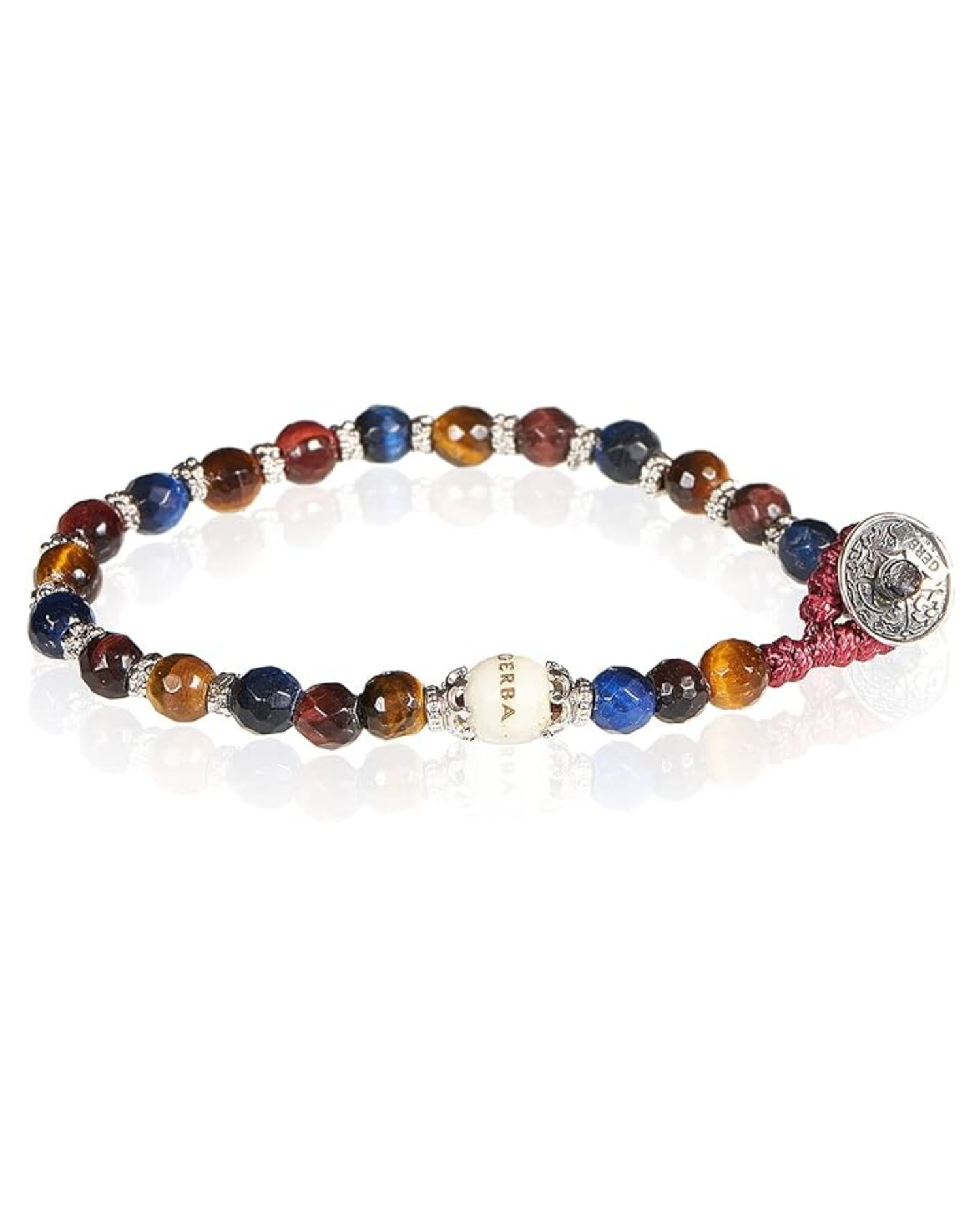 Armbånd - Lab Braciale Con Occio Di Tigre Argento