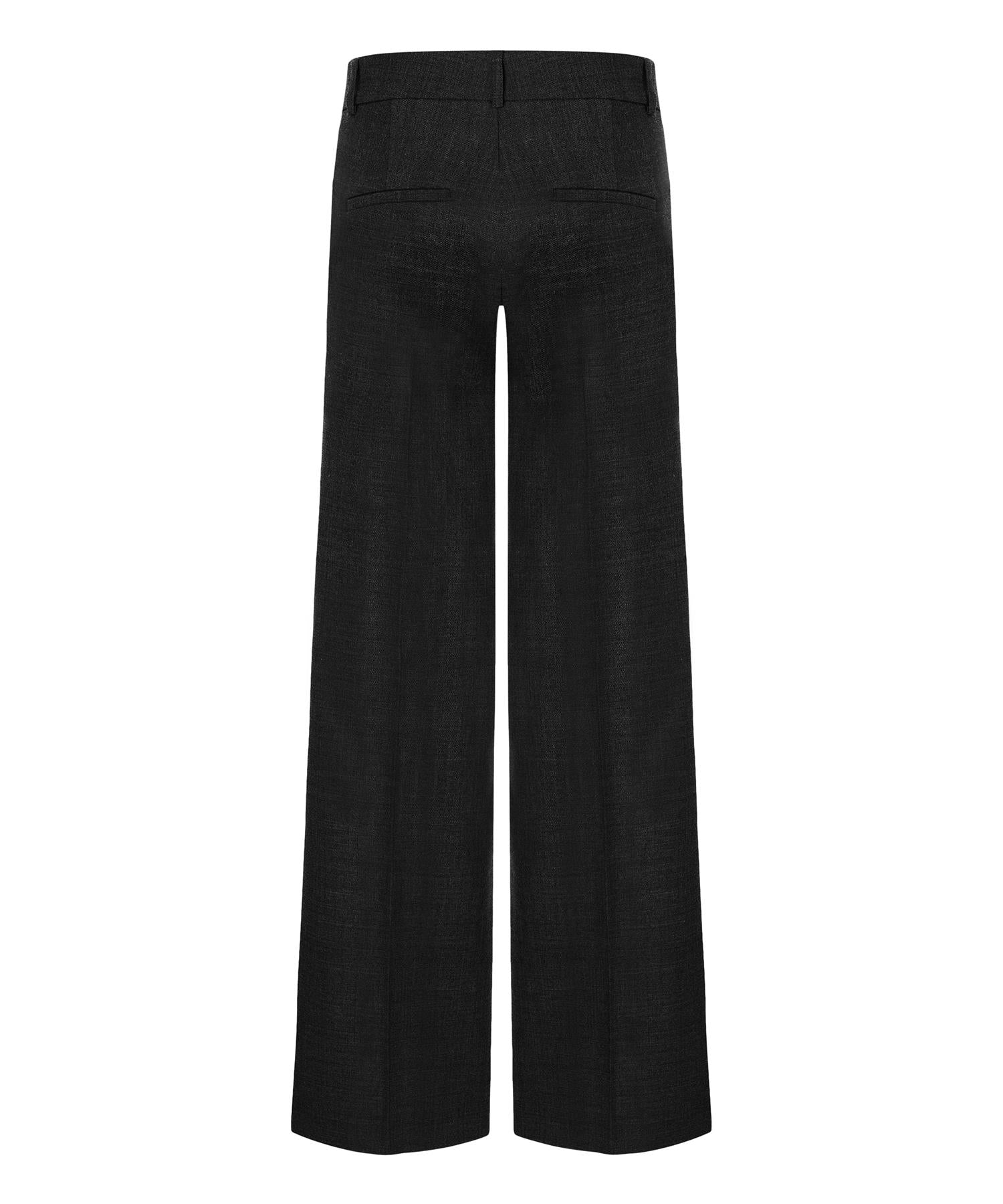 Bukse - Amelie Structured Wool Black