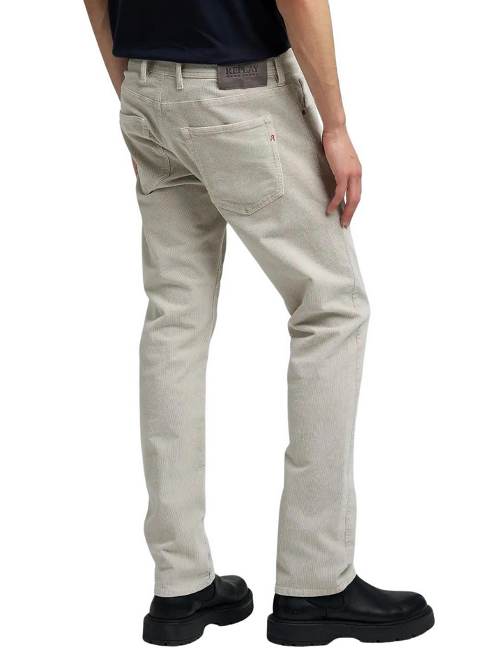 Bukse - Grover Straight Fit Corduroy Moon Grey