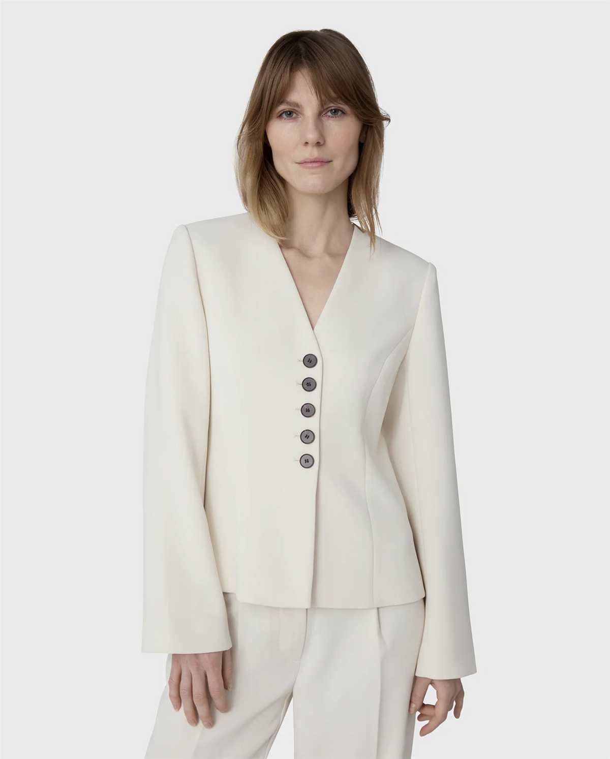 Blazer - Dania Crepe Blazer Creme