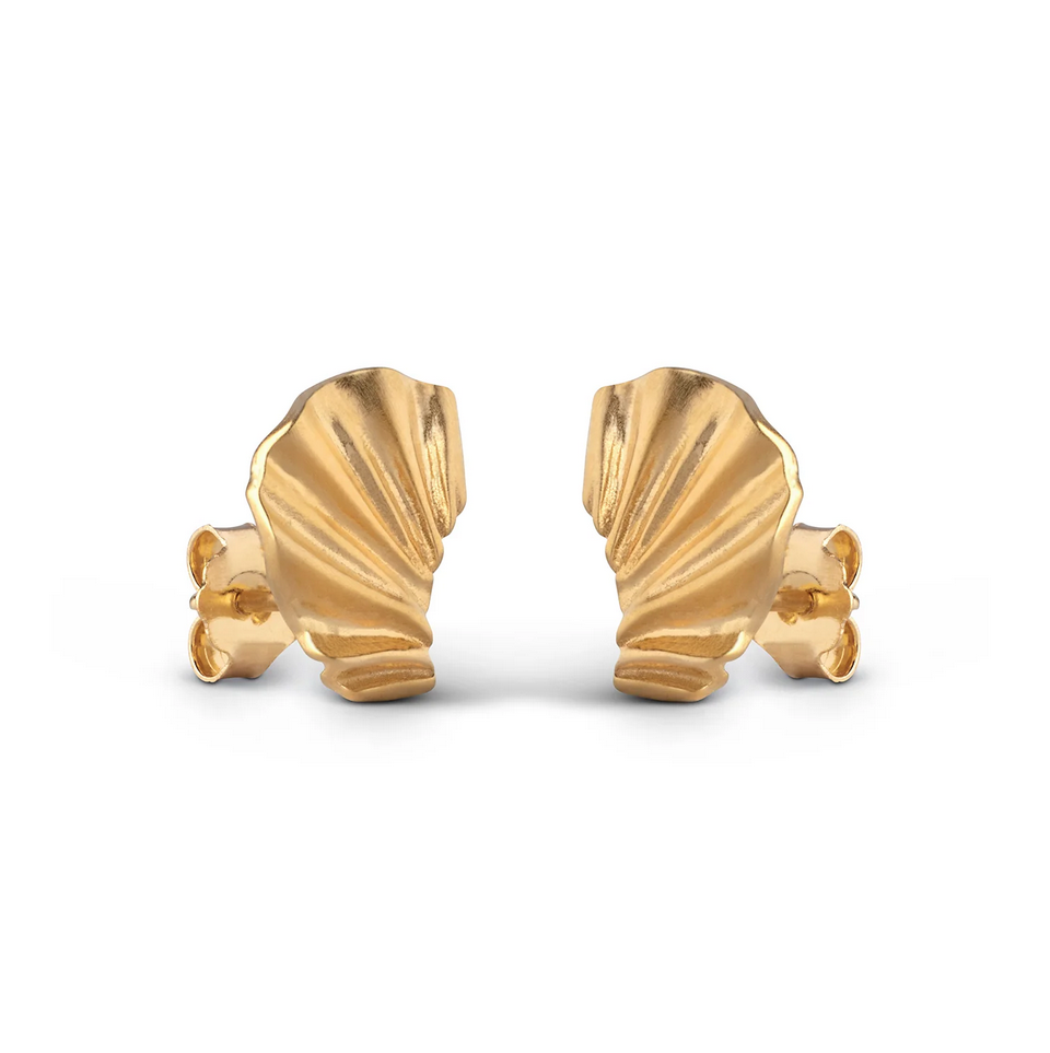 Øredobber - Mini Wave Earring Gold
