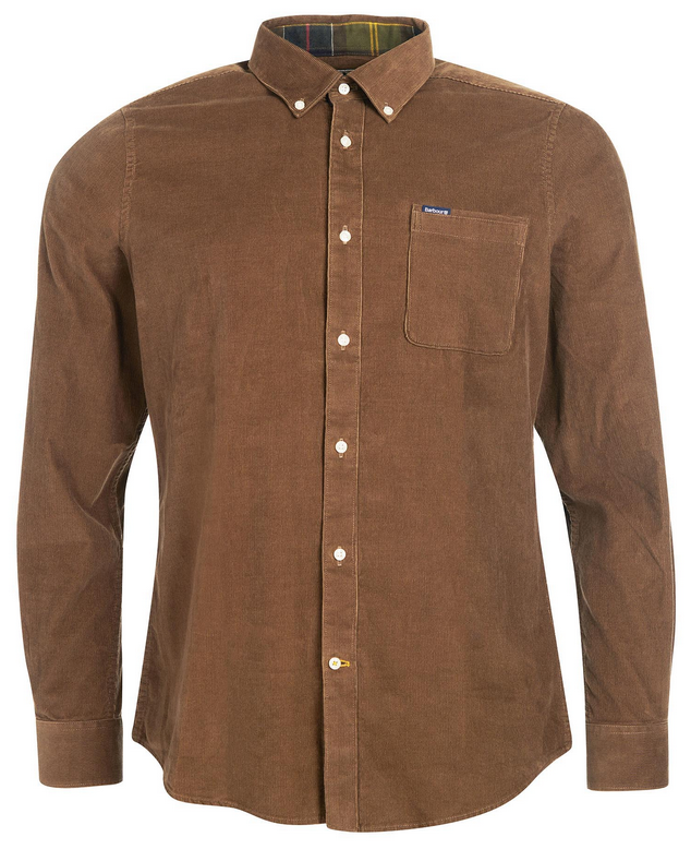 Skjorte - Ramsey Tailored Cord Shirt Brown
