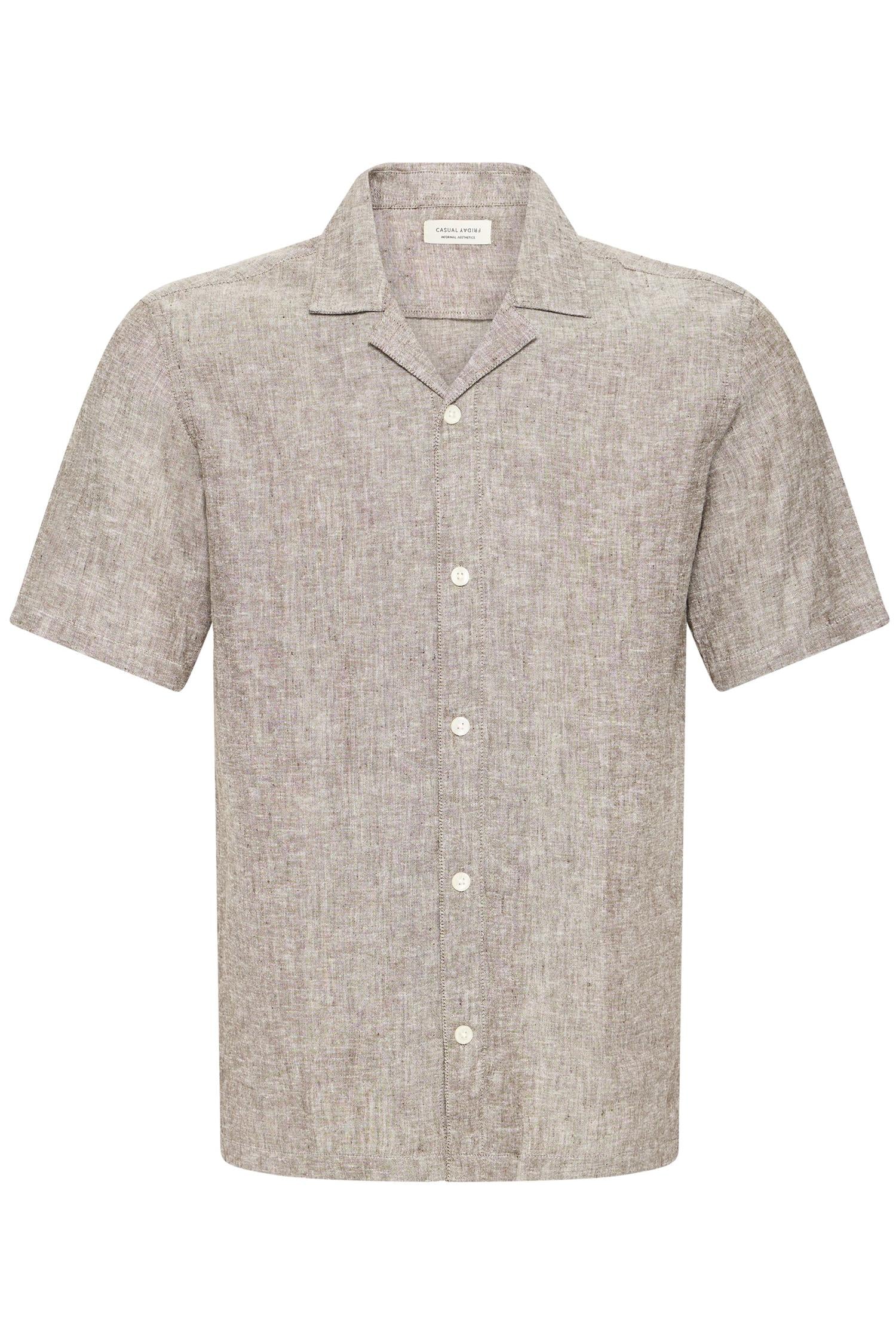 Skjorte - CFSAUBY SS RS Linen Shirt Demitasse