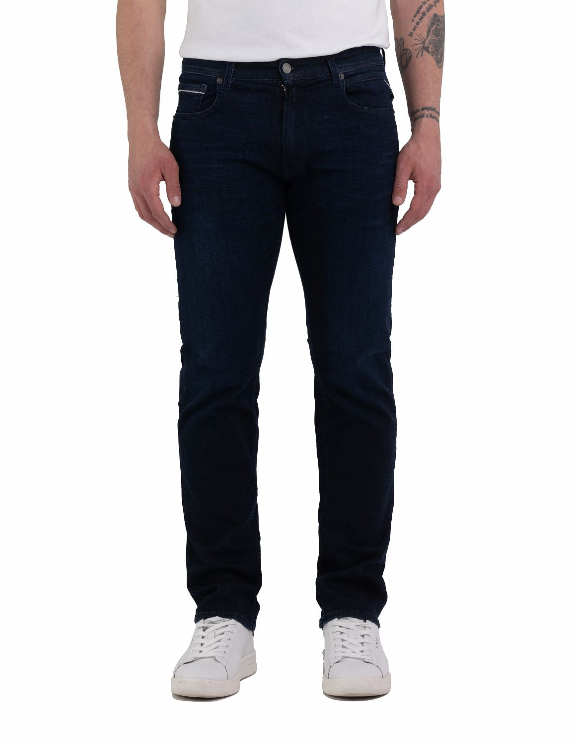 Jeans - Grover Straight Fit Jeans Mid Blue