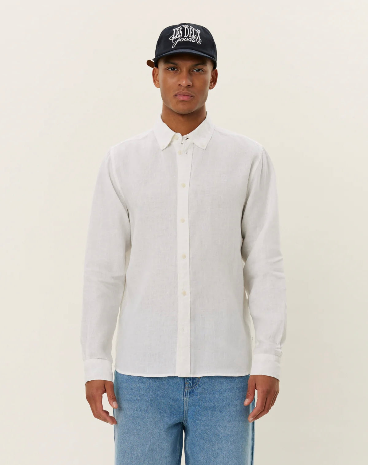 Linskjorte - Kristian Linen B.D Shirt White