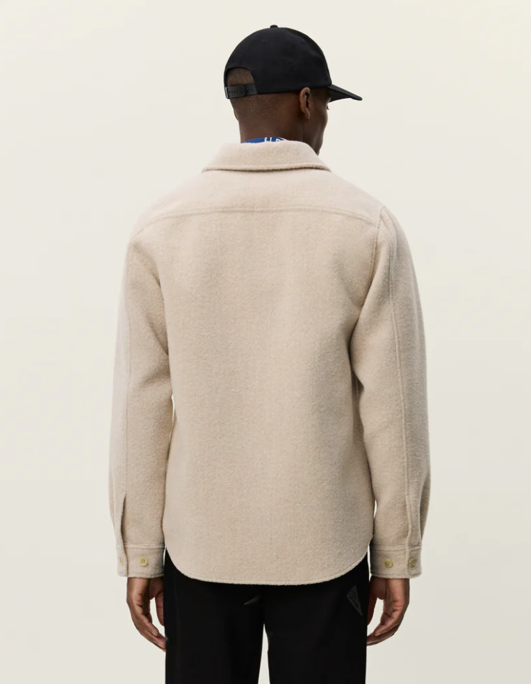 Skjorte - Lennon Bouclé Overshirt Ivory