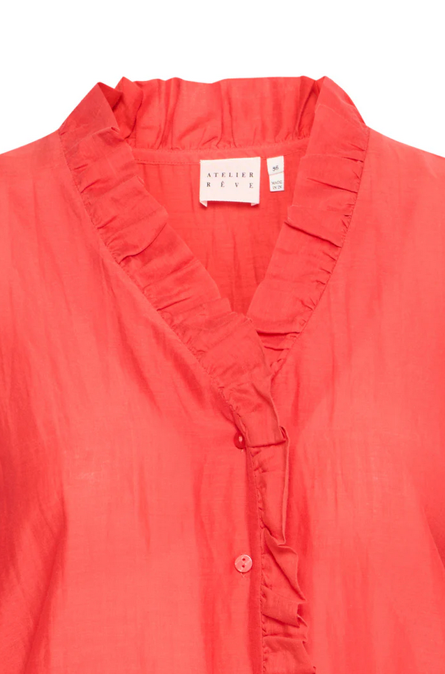 Bluse - Irthora SH Poinsettia