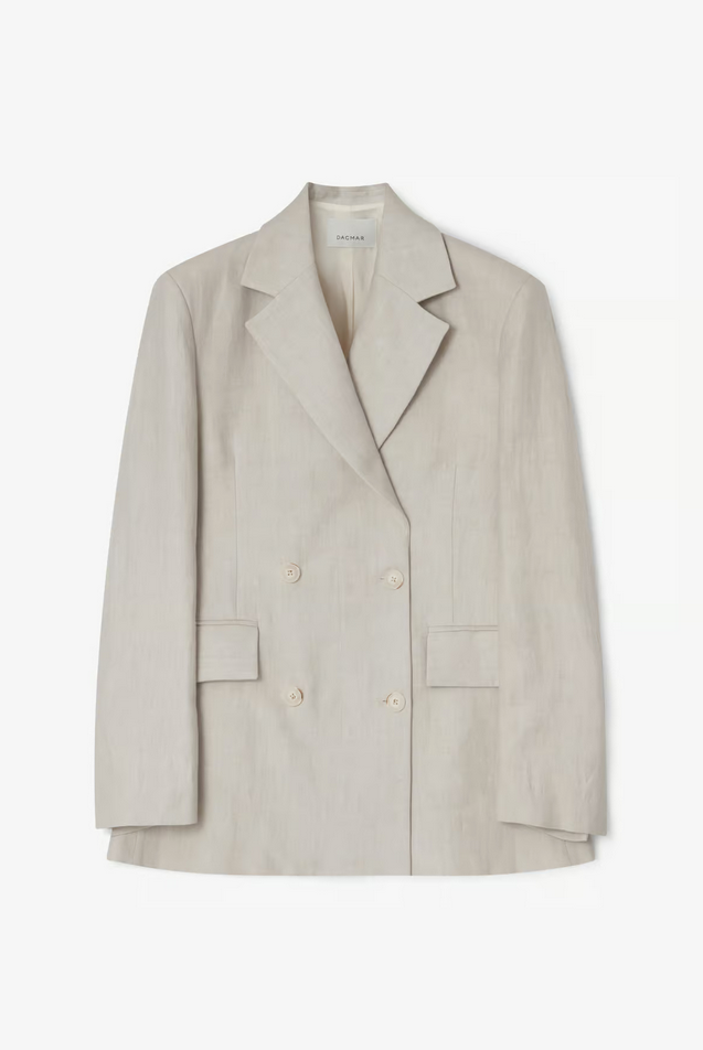 Blazer - Classic Linen Blazer Oat