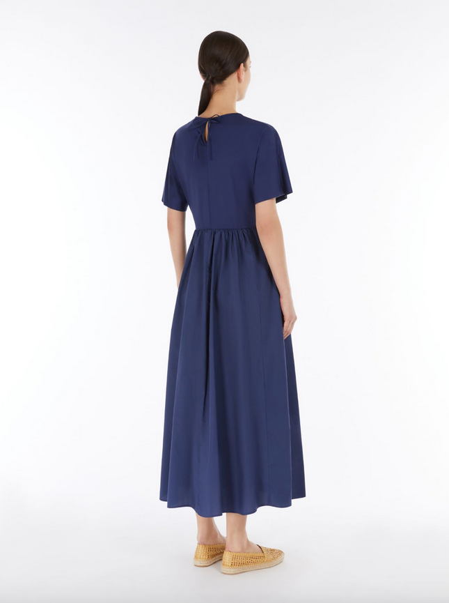 Kjole - Bronzo Wide Jersey Dress Navy