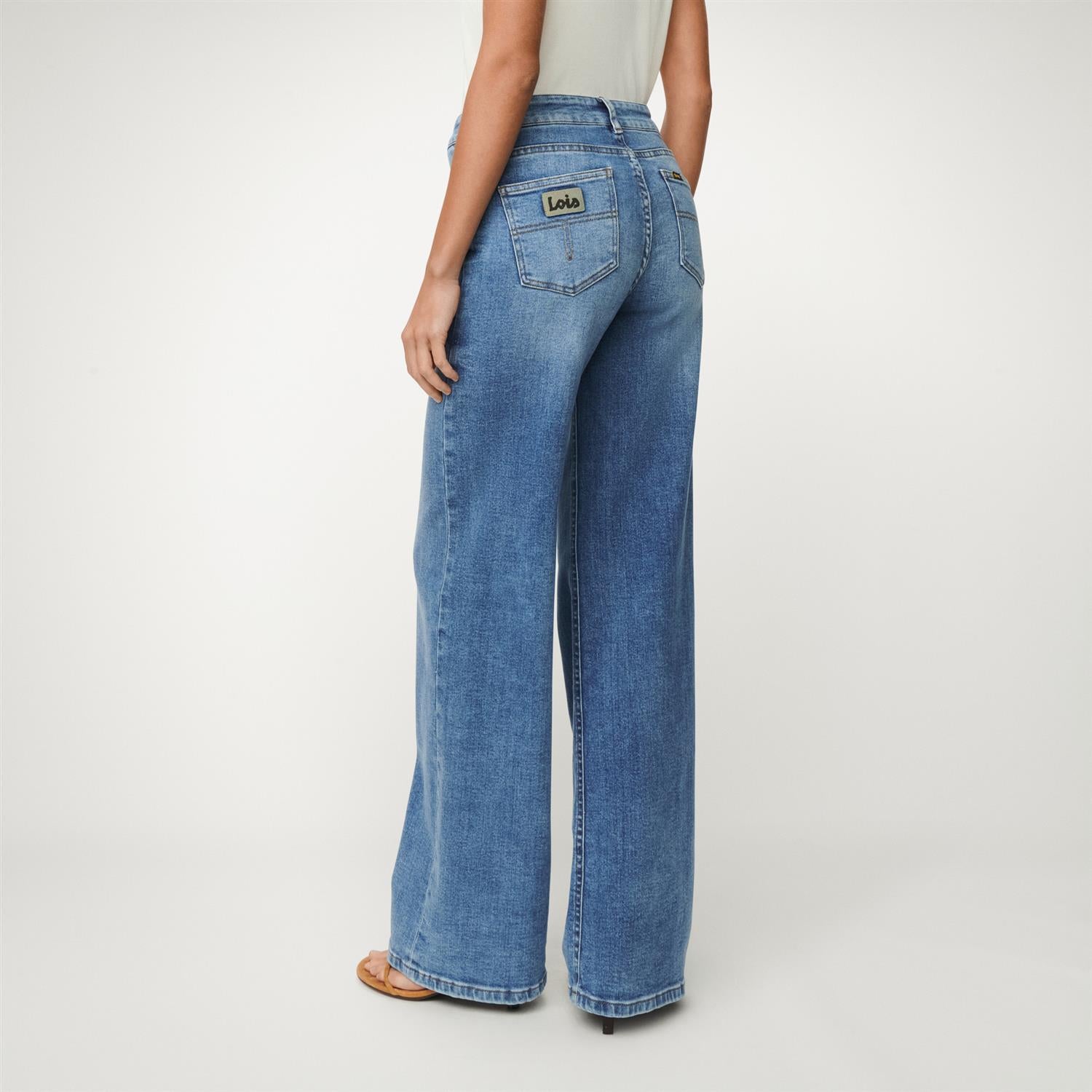 Jeans - Palazzo Mallow Stone