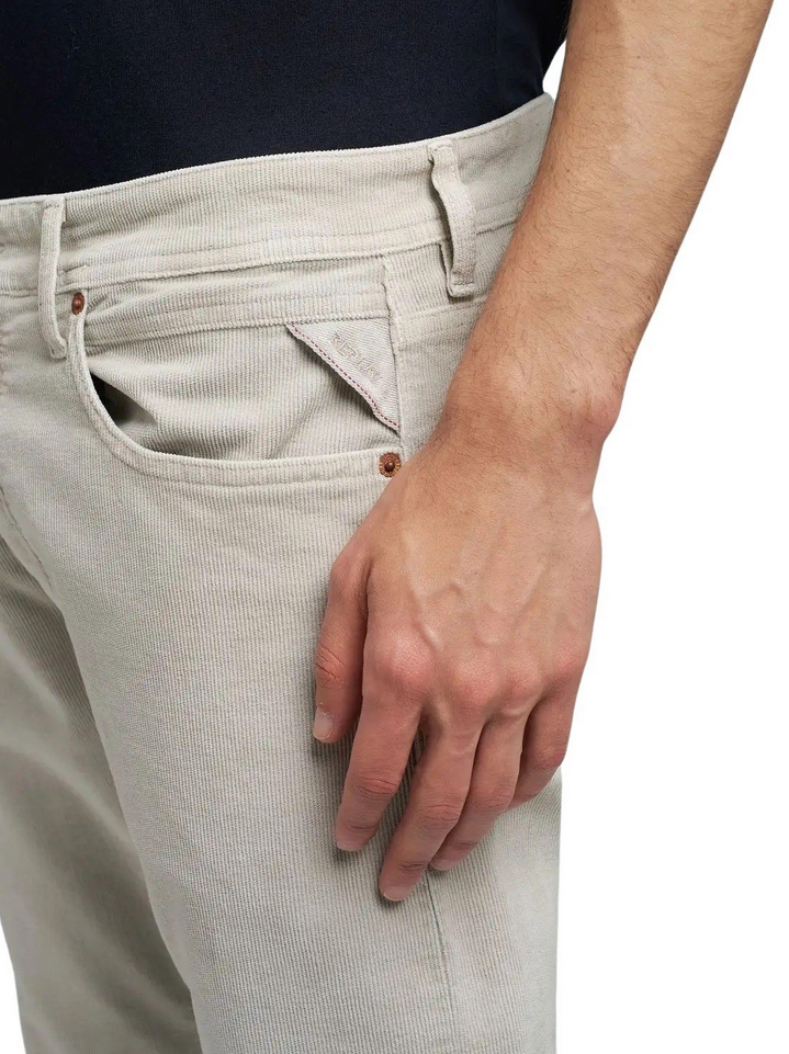 Bukse - Grover Straight Fit Corduroy Moon Grey