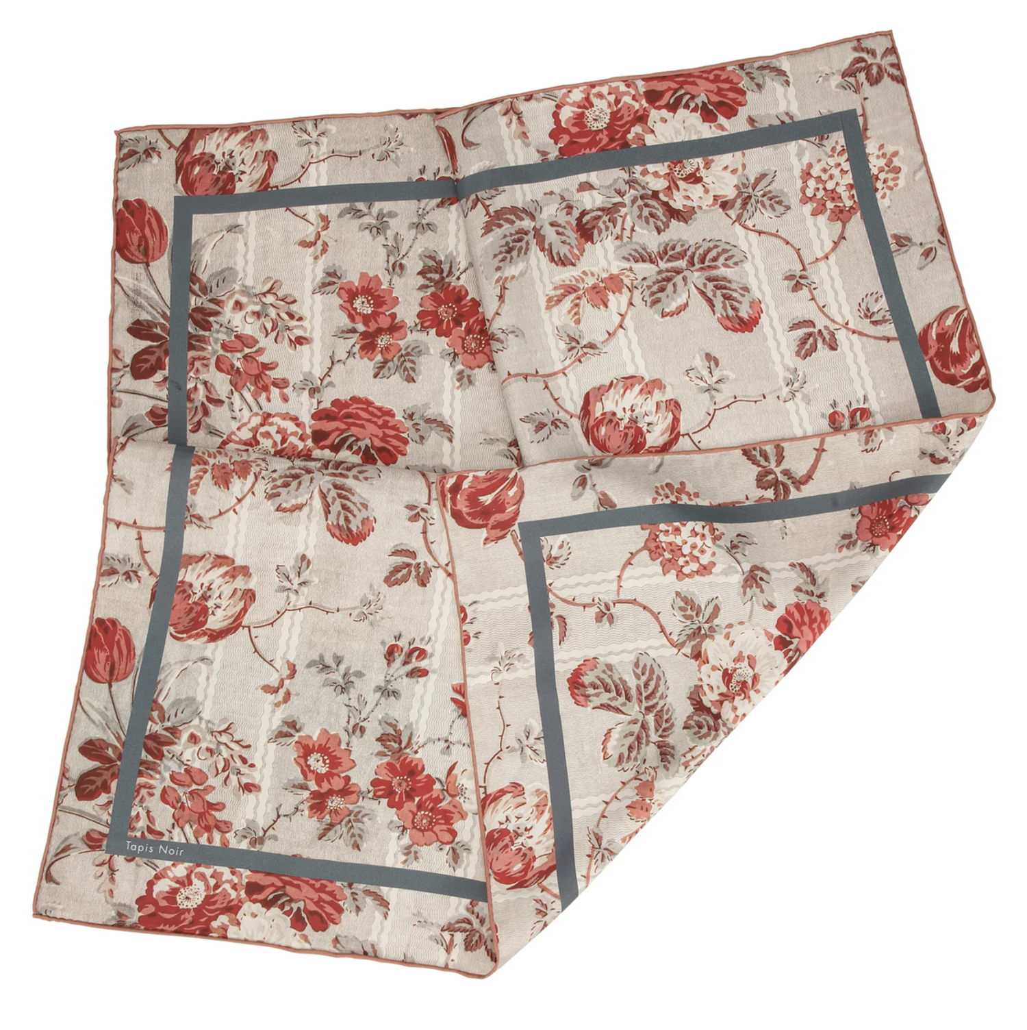 Skjerf - Small Classical Grey Bloom Scarf