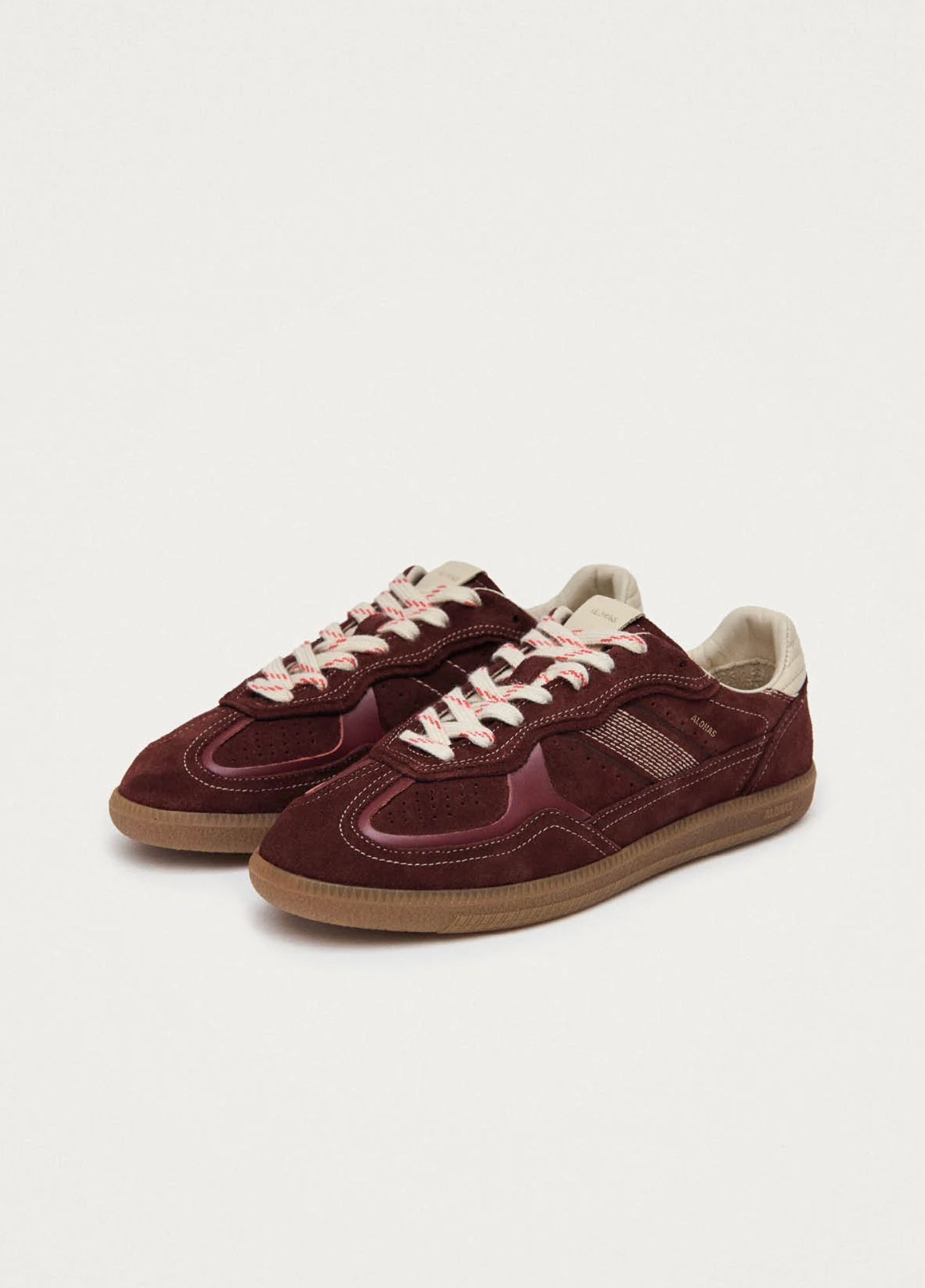 Sneakers - Tb.490 Rife Burgundy Cream Leather Sneakers
