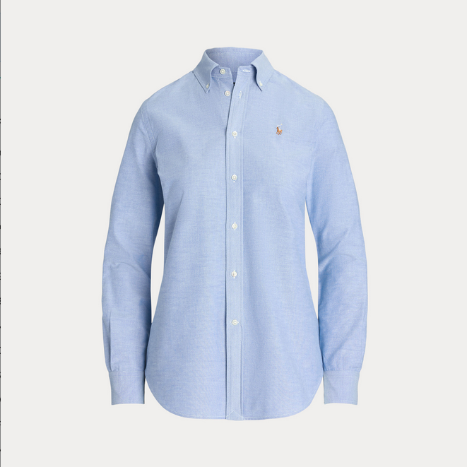Skjorte - The Iconic Stretch Slim Fit Oxford Shirt Blue