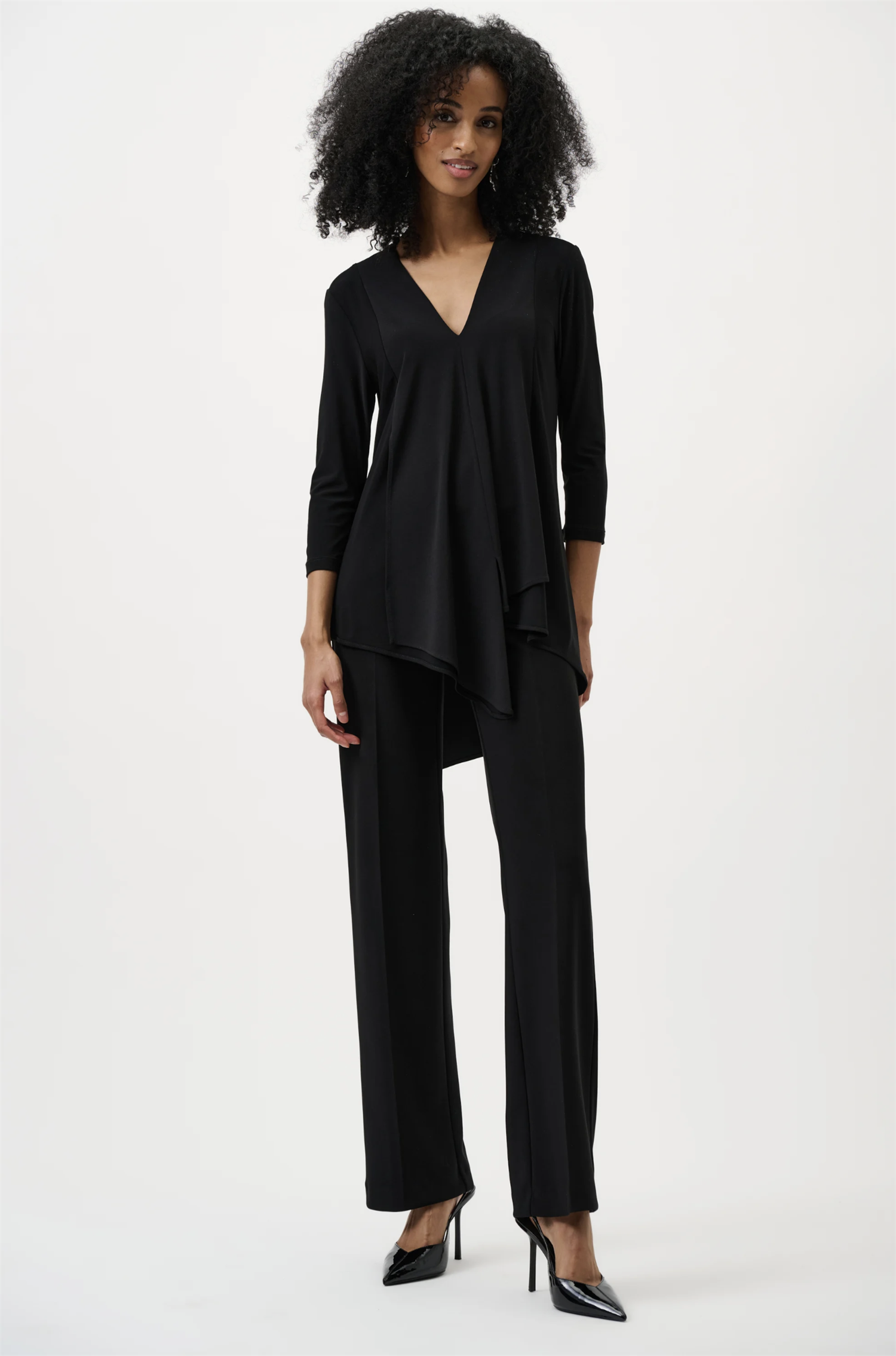 Bukse - Classic Wide Leg Pant Black