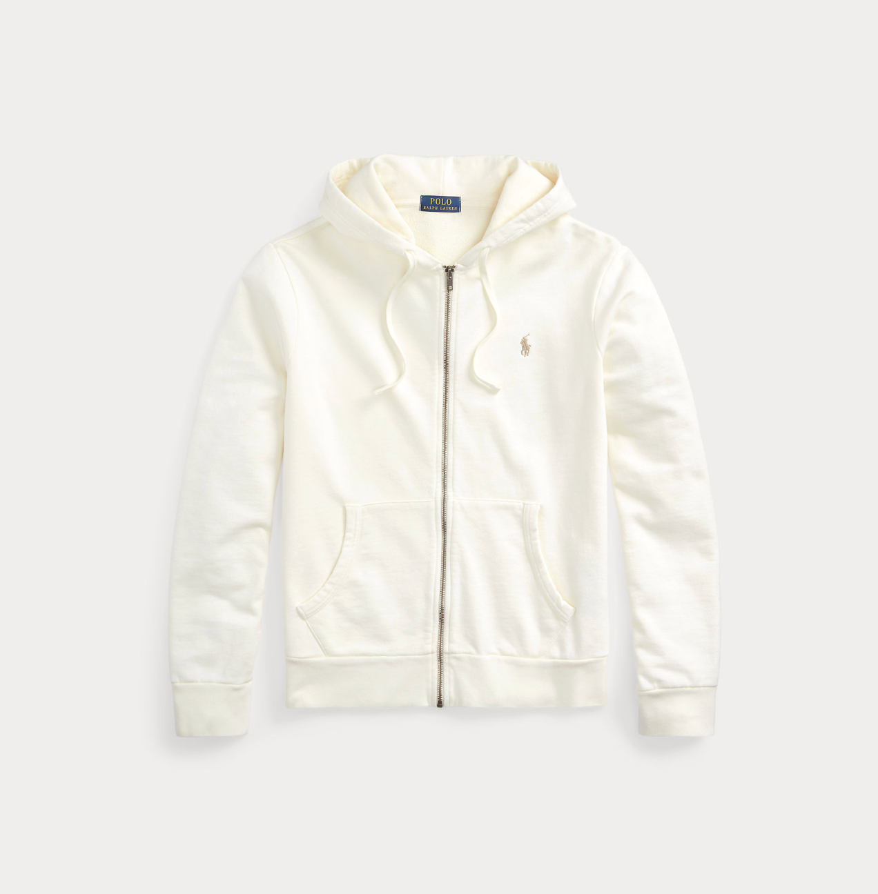 Hettejakke - Loopback Fleece Full-Zip Hoodie Clubhouse Cream