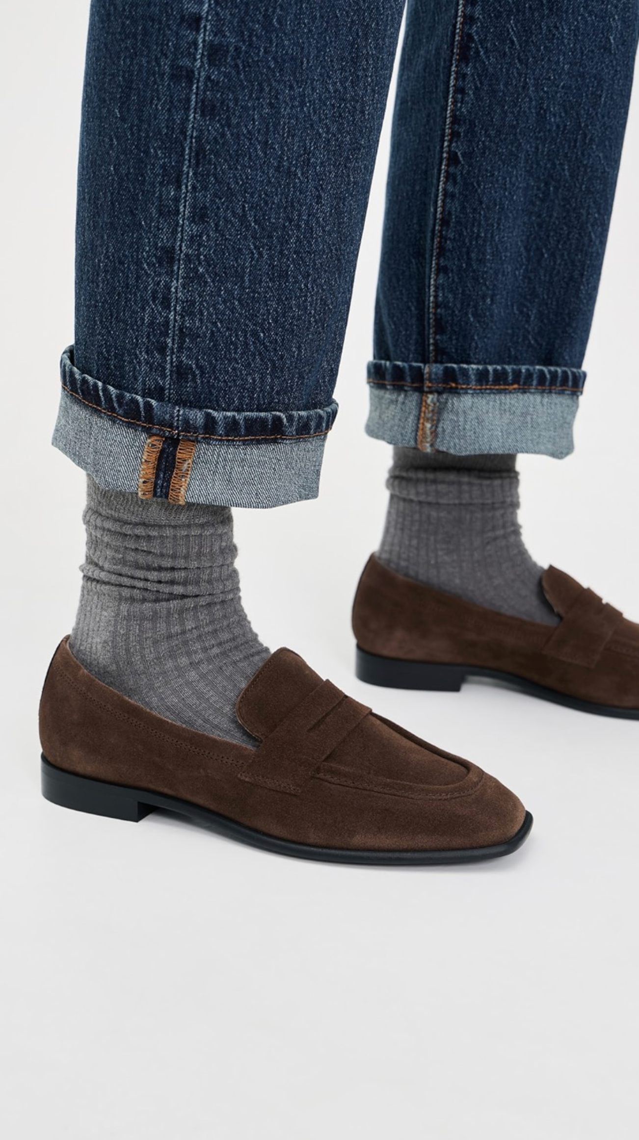 Loafers - Zaha Suede Brown Leather Loafers