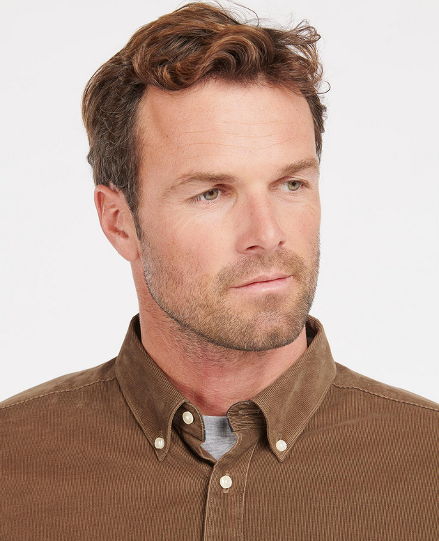 Skjorte - Ramsey Tailored Cord Shirt Brown