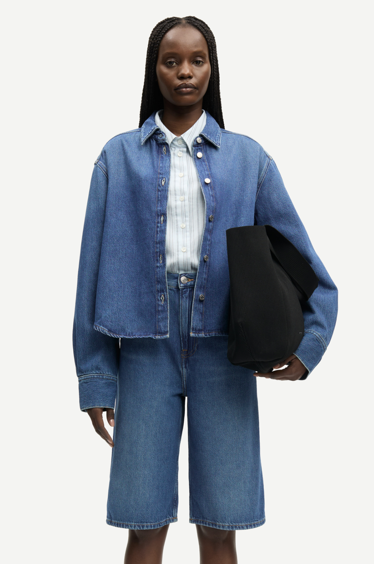 Skjorte - Sacelia Shirt Fluid Denim