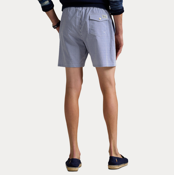 Badeshorts - Traveler Classic Swim Trunk Cruise Royal Seersucker