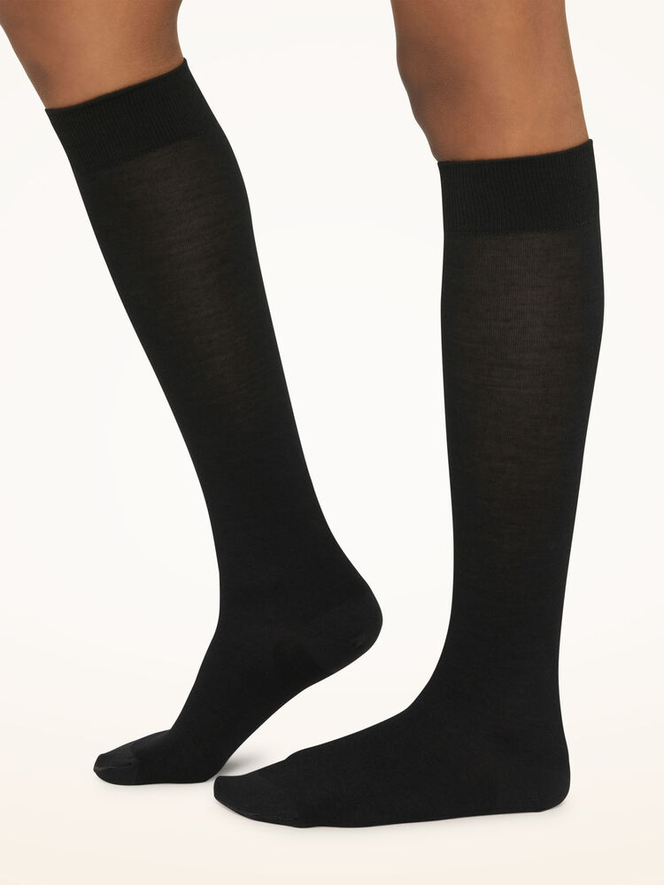 Knestrømpe - Merino Knee-Highs Black