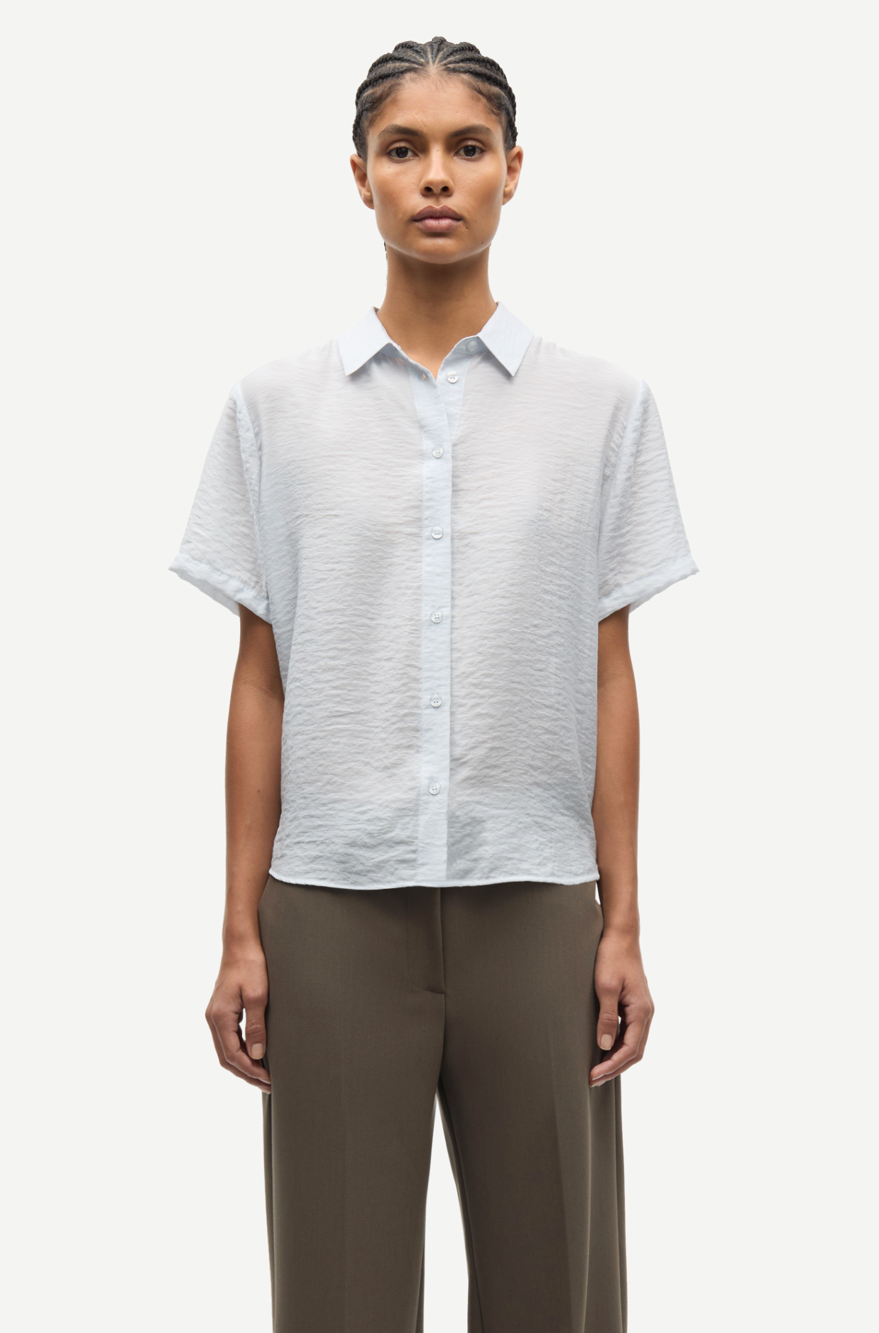 Skjorte - Samina NP Shirt Gray Dawn