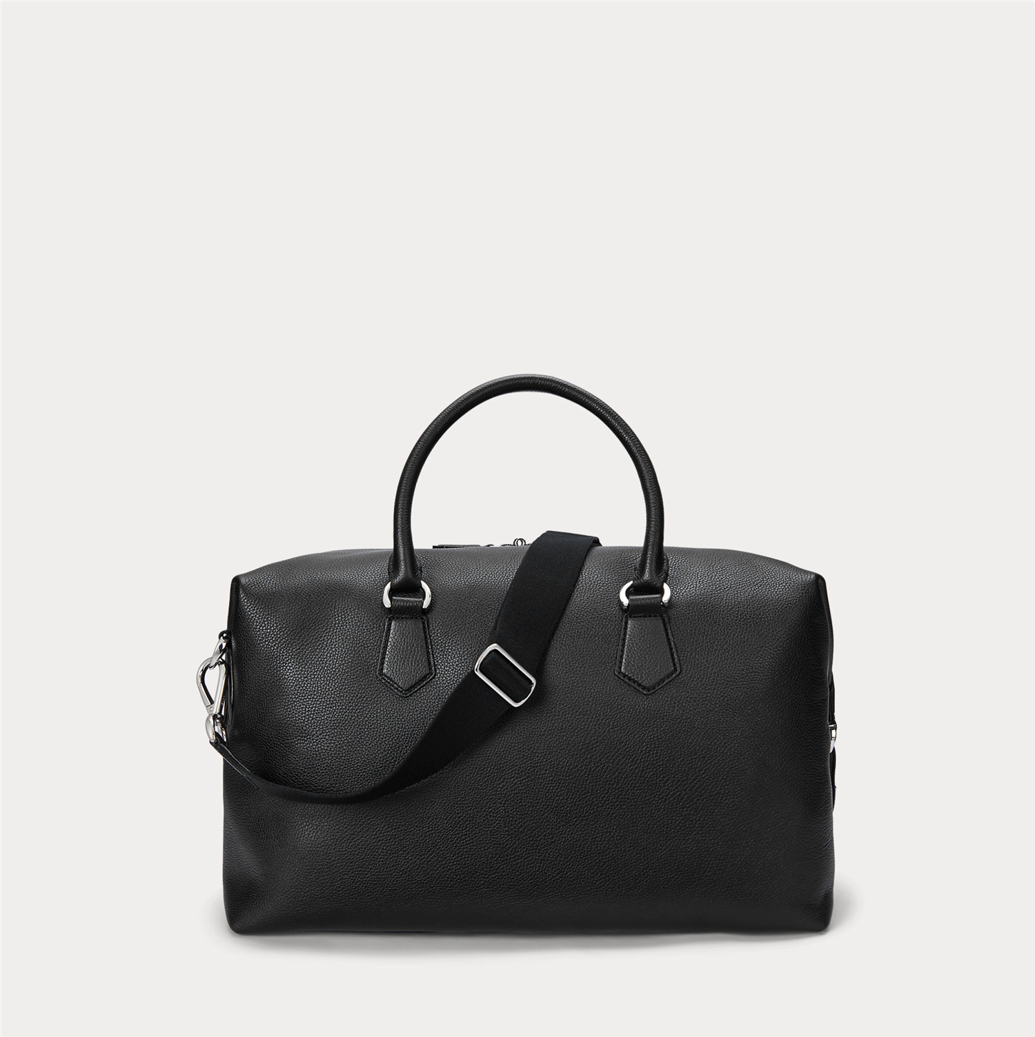 Bag - Pebbled Leather Duffel Black