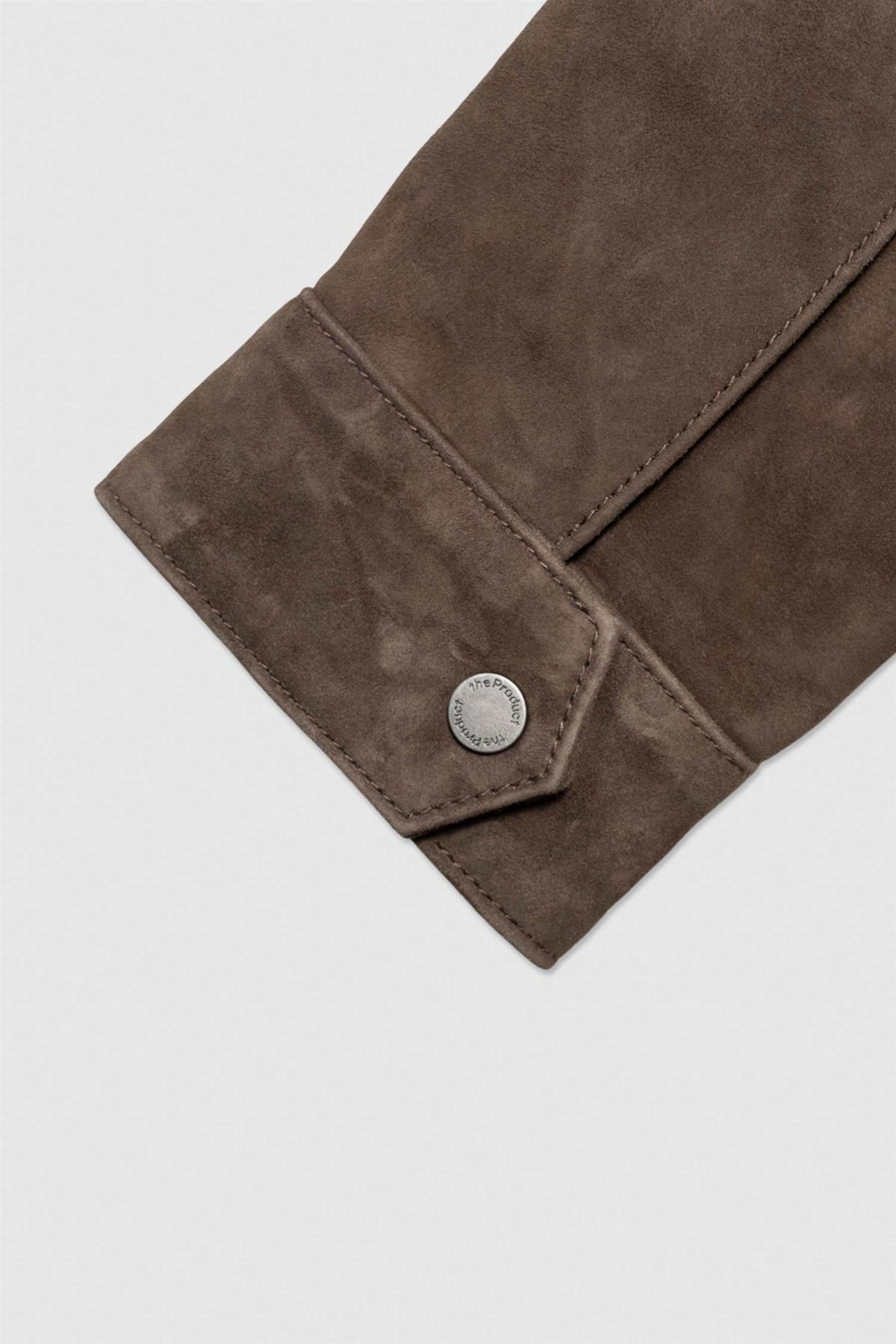Skinnjakke - Suede Zip Jacket 77 Dk Brown