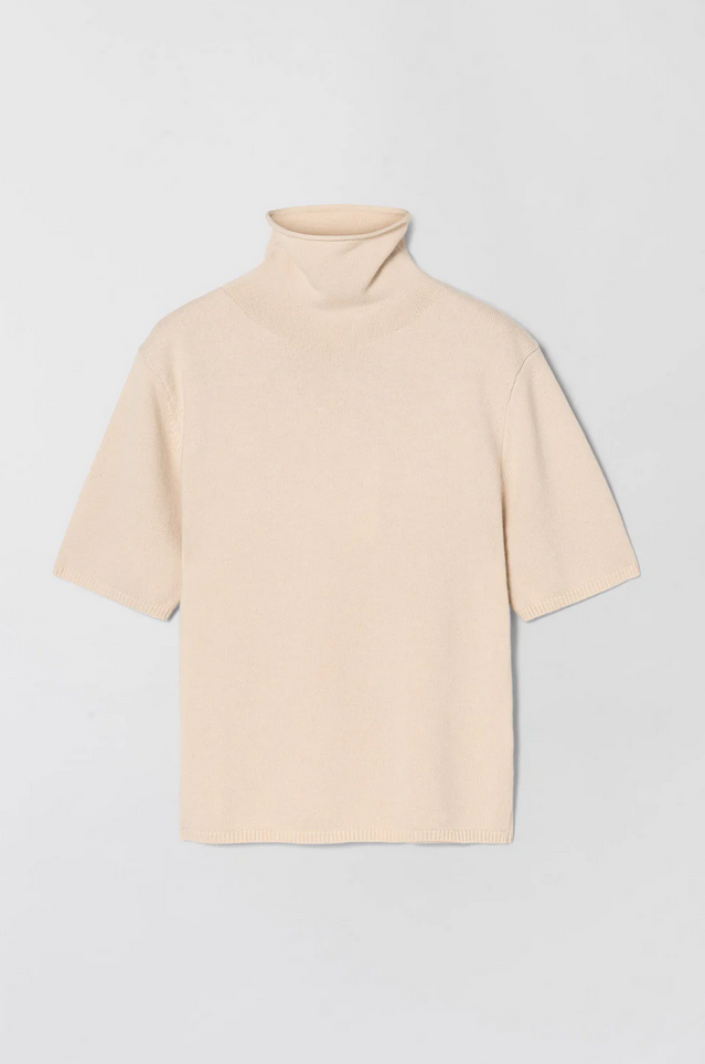 Genser - Margot Turtleneck Tee Buttermilk