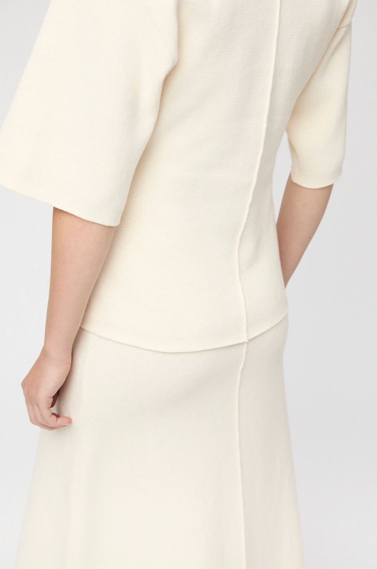 Skjørt - Milano Knit Maxi Skirt Macadamia