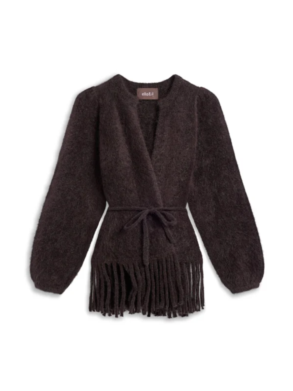 Cardigan - Fidele Chunky Cardigan Dark Brown