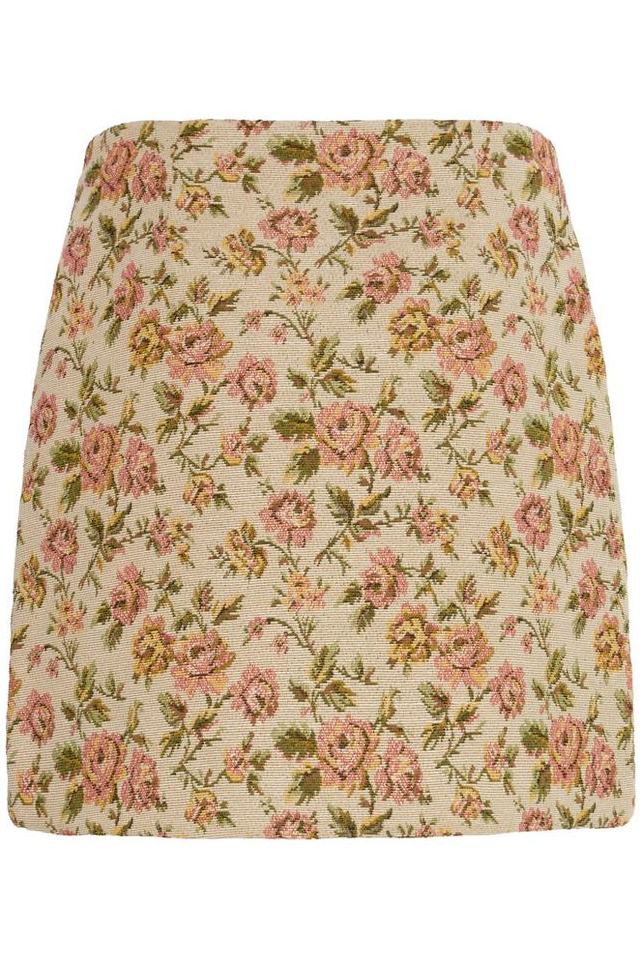 Skjørt - Irmaria Skirt Mariaa Jaquard Nature