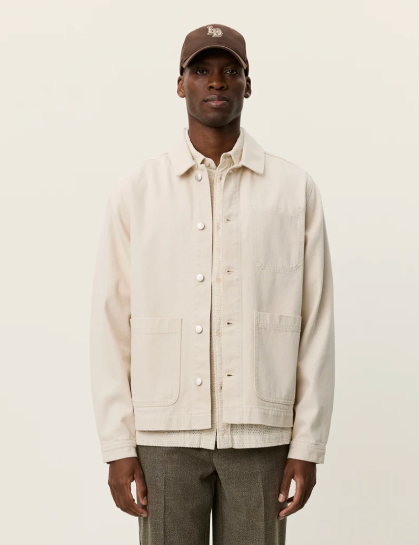 Skjorte - Layton Denim Overshirt Ivory