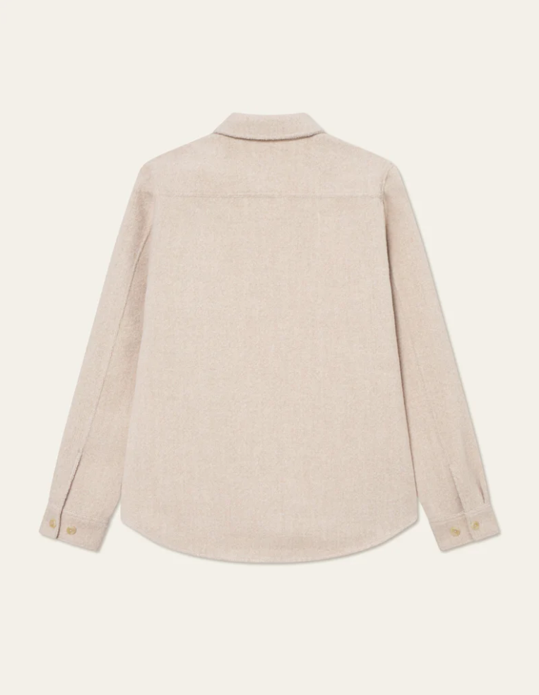 Skjorte - Lennon Bouclé Overshirt Ivory