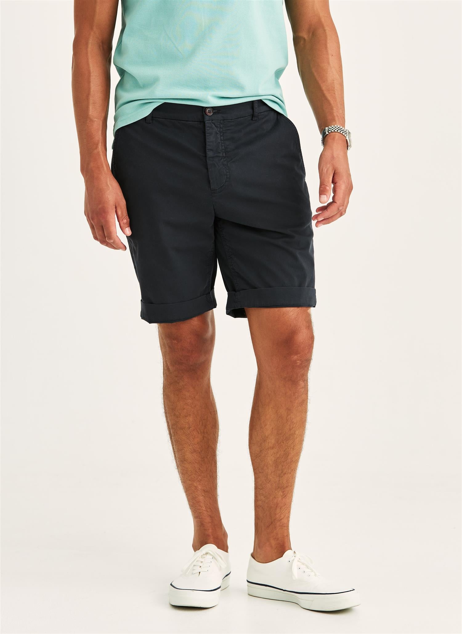Shorts - Jeffrey Summer Chino Shorts Blue