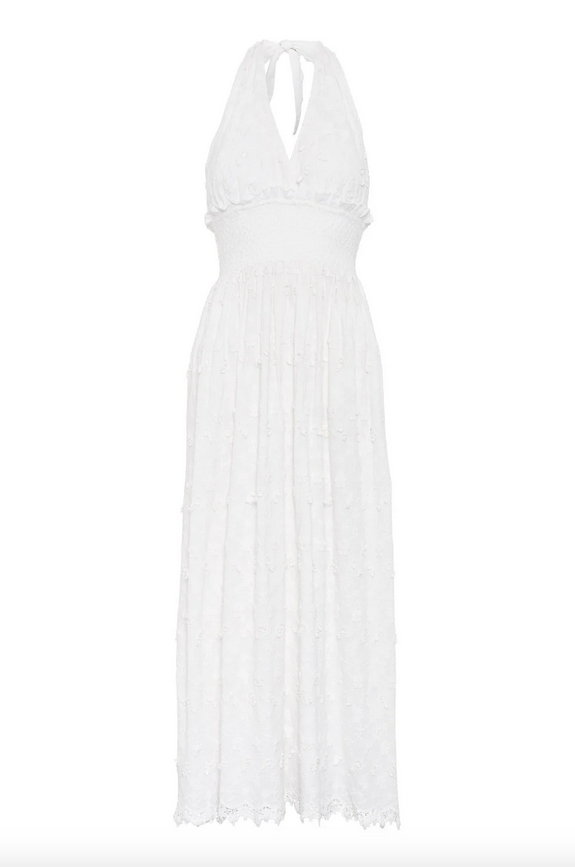 Kjole - Evelyn Maxi Dress White