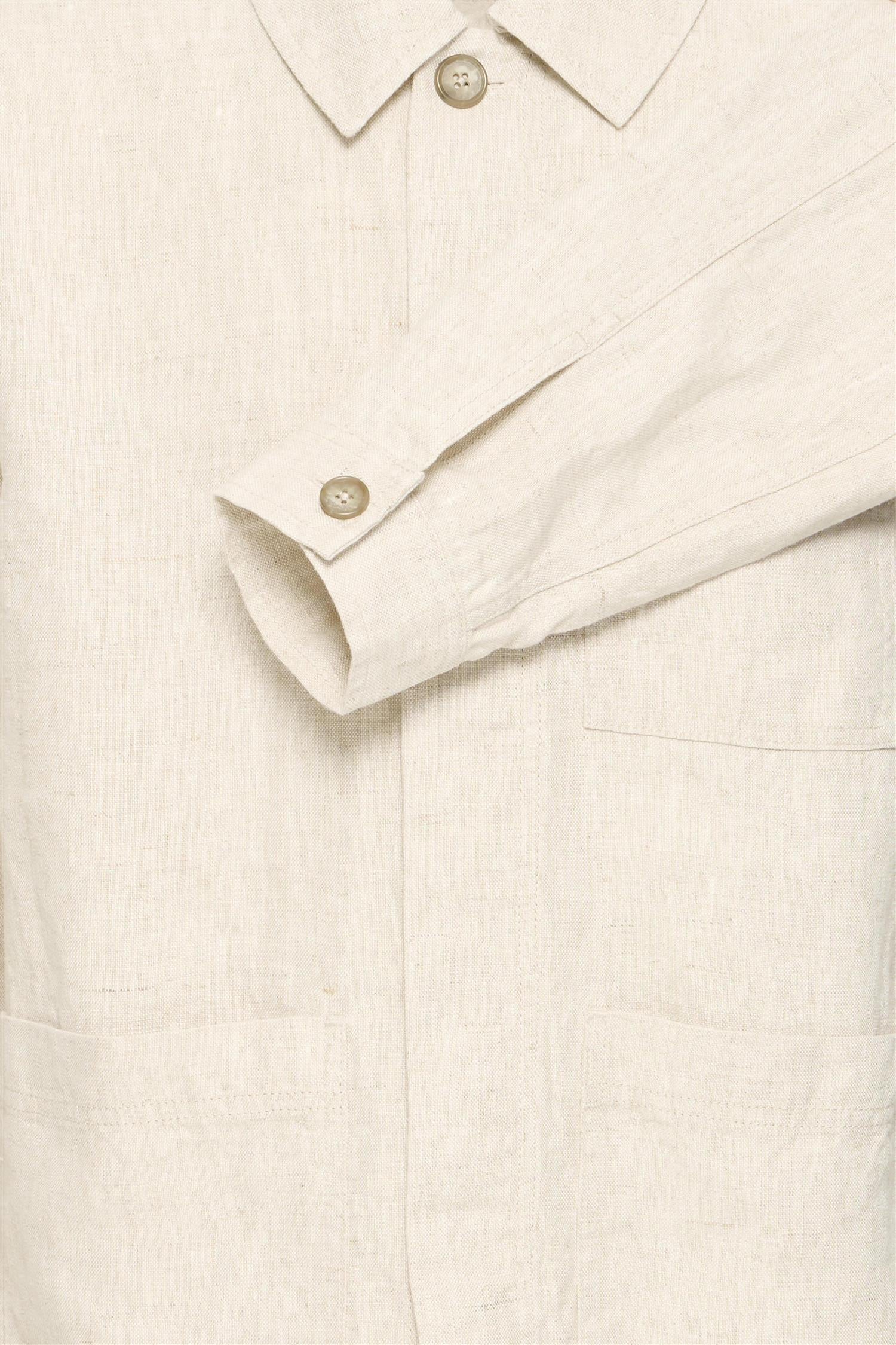 Skjortejakke - CF Evensen Linen Jacket Sand