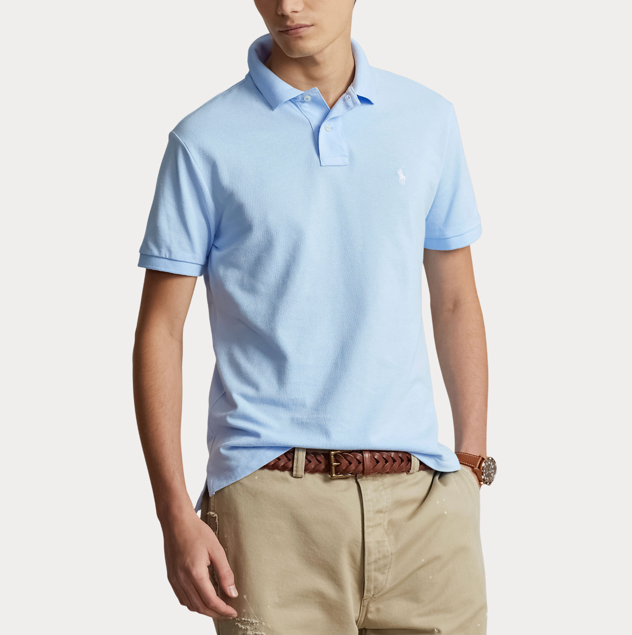 Pique - The Iconic Mesh Polo Shirt Office Blue