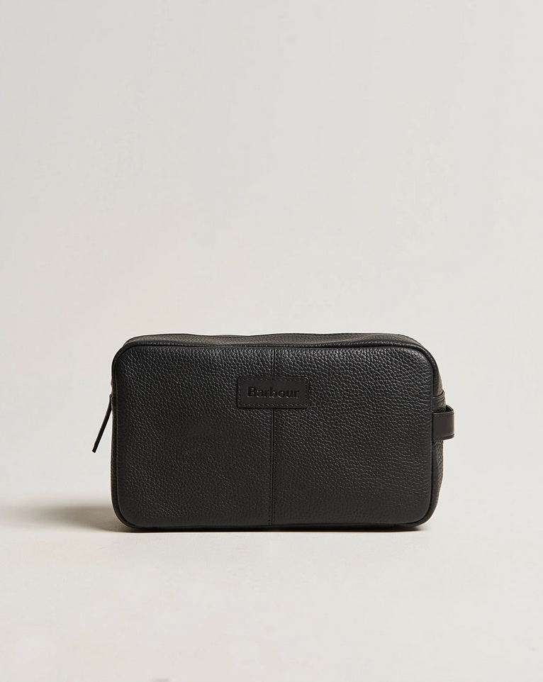Toalettmappe - High Leather Washbag Black